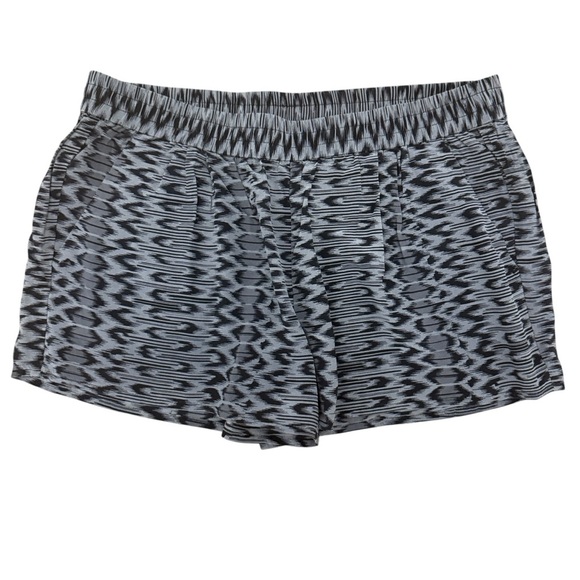 Joie Black and Gray Shorts with Elastic Waistband Like New - Picture 1 of 8